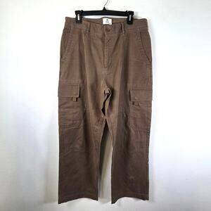 Vintage Y2k Gap Cargo Pants Mens 35/30 Brown Heavyweight Utility Work Outdoors